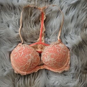 Neon Orange Racerback Bra